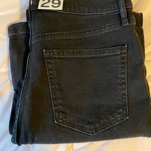 NWT GAP High Rise Flare black jeans Size 29